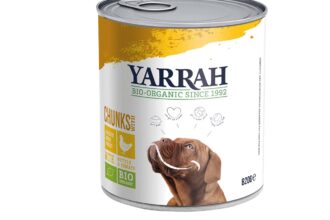 YARRAH Bio-Nassfutter in Soße für ausgewachsene Hunde, Huhn, 820 g
