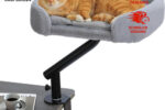 Katzenbett 360° Drehbar mit Plüschball Hängematte