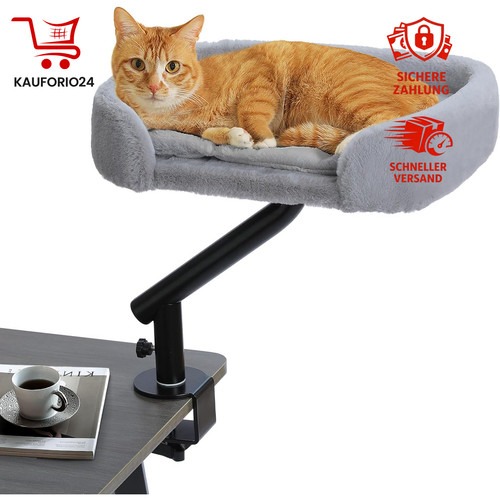Katzenbett 360° Drehbar mit Plüschball Hängematte