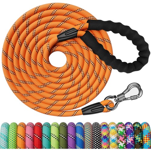 Hundeleine 30M Nylon mit Sicherheitskarabiner gepolsterter