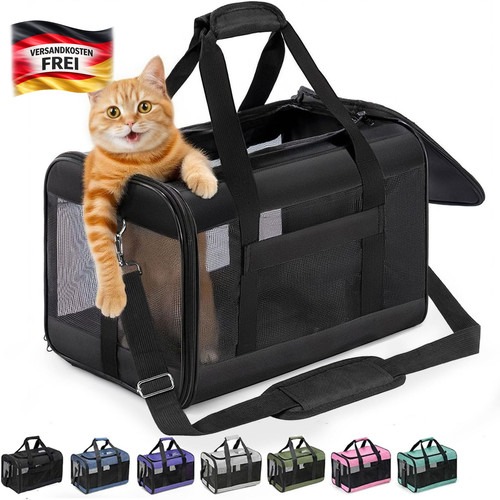 Conlun Transportbox Katze M, Flugzeugtaugliche Katzentransportbox