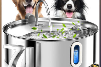 Trinkbrunnen 7L Edelstahl mit 5-Schicht Filtration