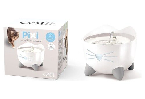 Catit PIXI Trinkbrunnen Edelstahl für Katzen,