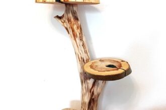 Katzenbaum Kratzbaum Baumstamm Natur Holz Ulme