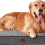 Hundebett Grau 112x81 cm Rutschfest Waschbar