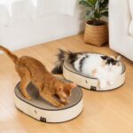 Kratzbrett Katzenbett 2er Set Oval Wellpappe