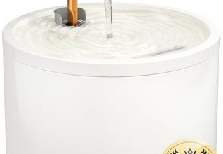 MISFANS Katzenbrunnen Keramik, Trinkbrunnen für Katze