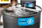 Oneisall Katzenbrunnen Kabellos 3.2L, Trinkbrunnen Für