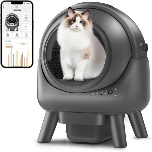 Katzenklo Selbstreinigend,mit 360° Sensoren,App-steuerbar