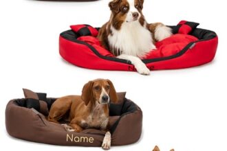 lionto personalisiert: Hundebett Hundekissen Hundekörbchen mit