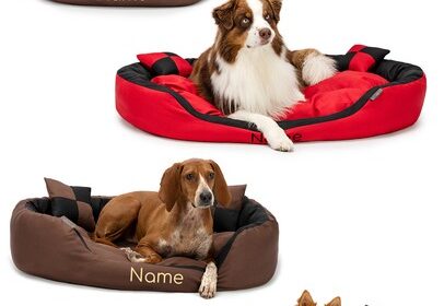 lionto personalisiert: Hundebett Hundekissen Hundekörbchen mit