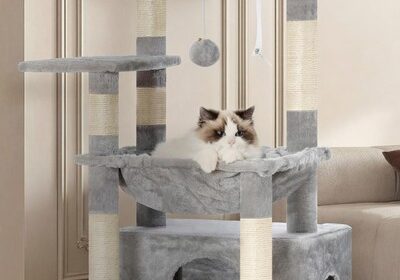 Kratzbaum mit Katzenkorb Katzenkratzbaum mit Katzenbett