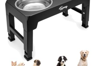 Hundenapf Futternapf Hunde höhenverstellbar Edelstahl Kunststoff