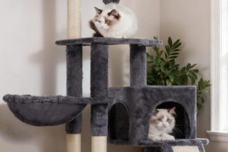 Kratzbaum mit Katzenbürste Katzenbaum für Hauskatzen